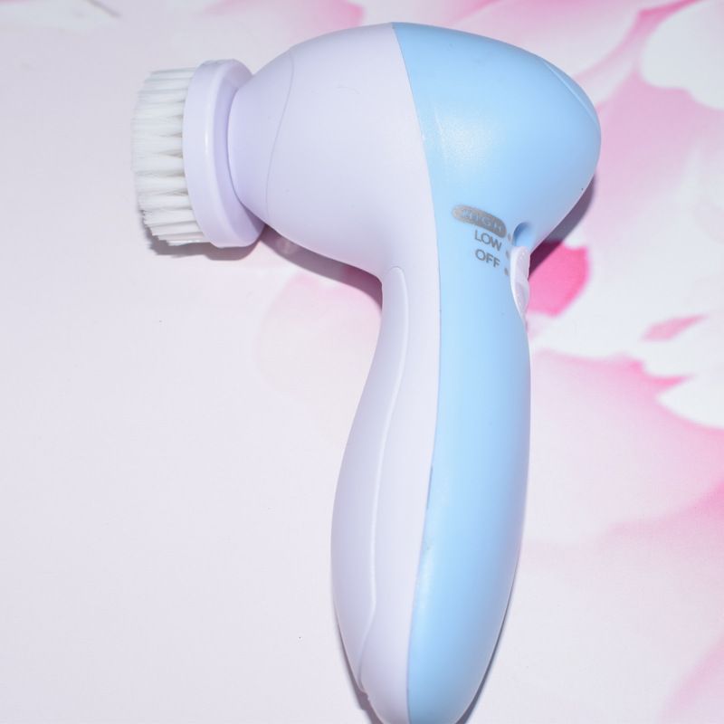 Electric five-in-one facial cleansing device - facial brush, multi-functional rotating beauty instrument, pore cleaner, facial machine