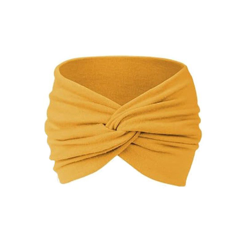 New European and American style women's 18CM wide hair band, yoga elastic hair band, running hair band, sports sweat-absorbing headband