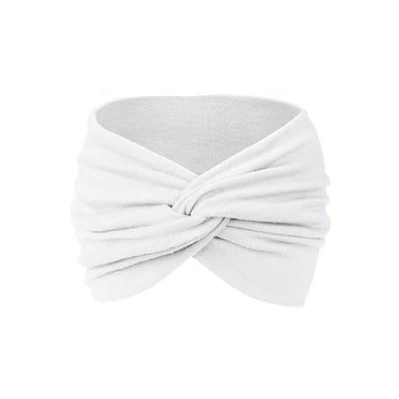 New European and American style women's 18CM wide hair band, yoga elastic hair band, running hair band, sports sweat-absorbing headband