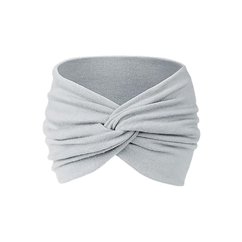 New European and American style women's 18CM wide hair band, yoga elastic hair band, running hair band, sports sweat-absorbing headband