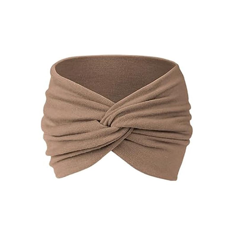 New European and American style women's 18CM wide hair band, yoga elastic hair band, running hair band, sports sweat-absorbing headband