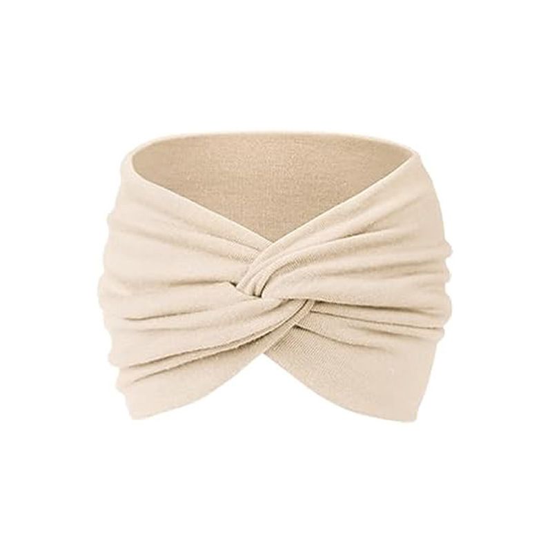New European and American style women's 18CM wide hair band, yoga elastic hair band, running hair band, sports sweat-absorbing headband