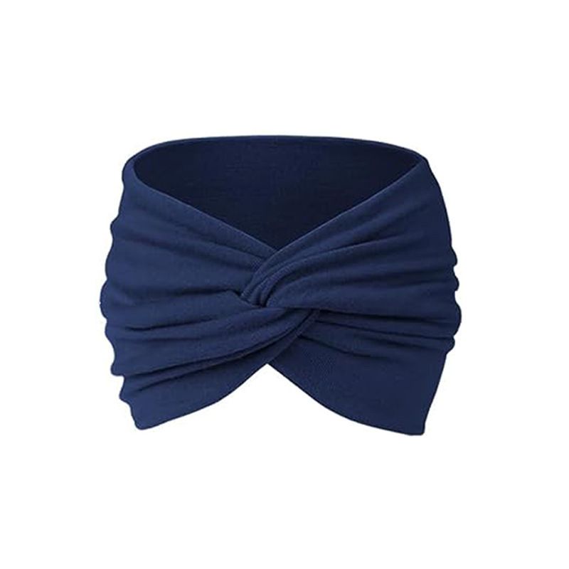 New European and American style women's 18CM wide hair band, yoga elastic hair band, running hair band, sports sweat-absorbing headband