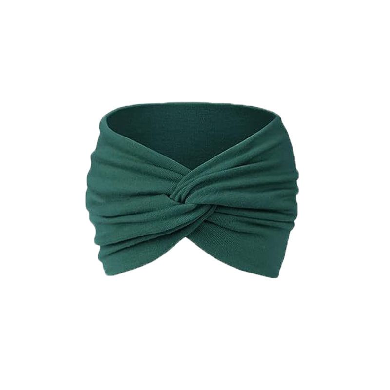 New European and American style women's 18CM wide hair band, yoga elastic hair band, running hair band, sports sweat-absorbing headband