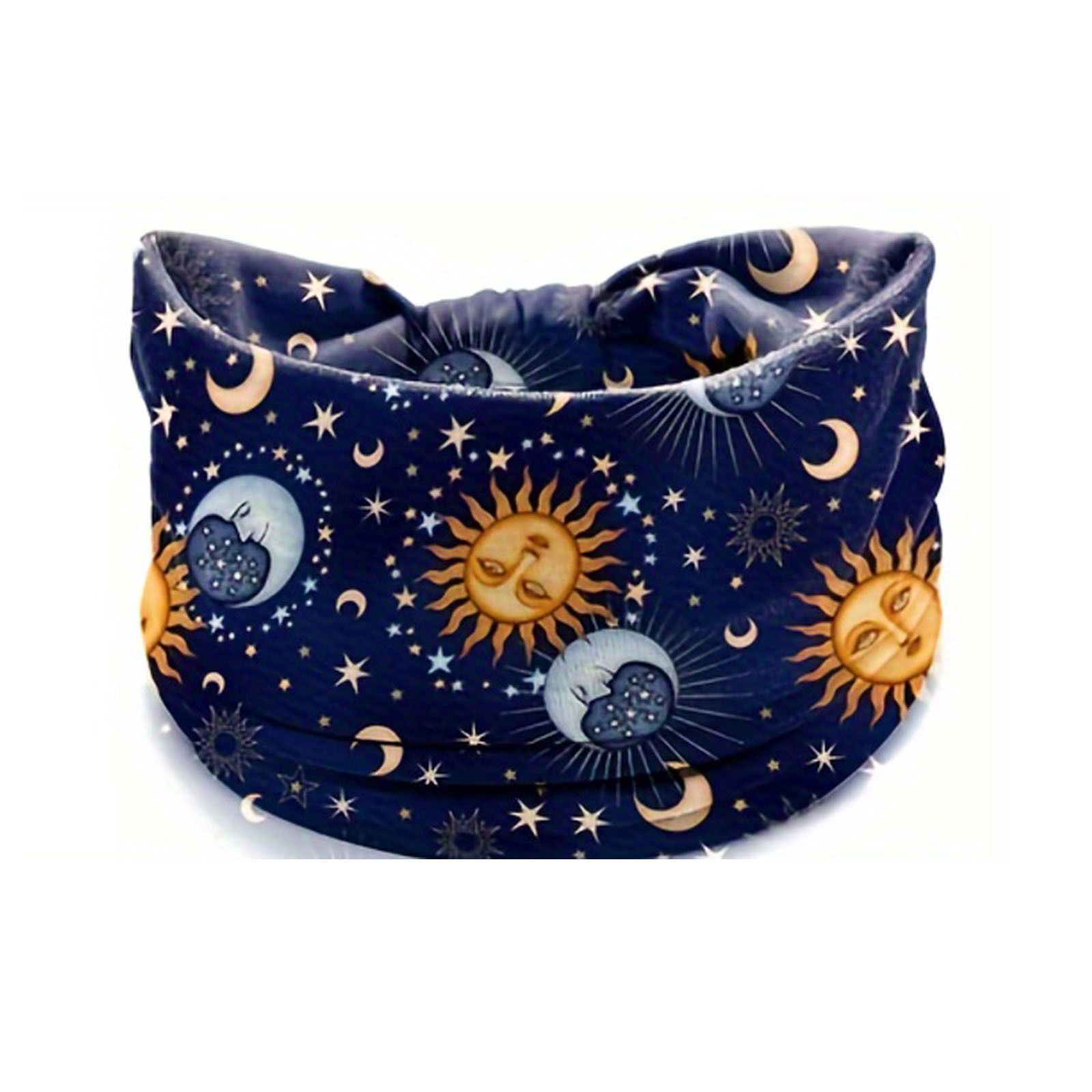 Fashionable hair accessory, wide-brimmed Bohemian yoga fabric headband, sweat-absorbing and sweat-proof, elastic cotton.