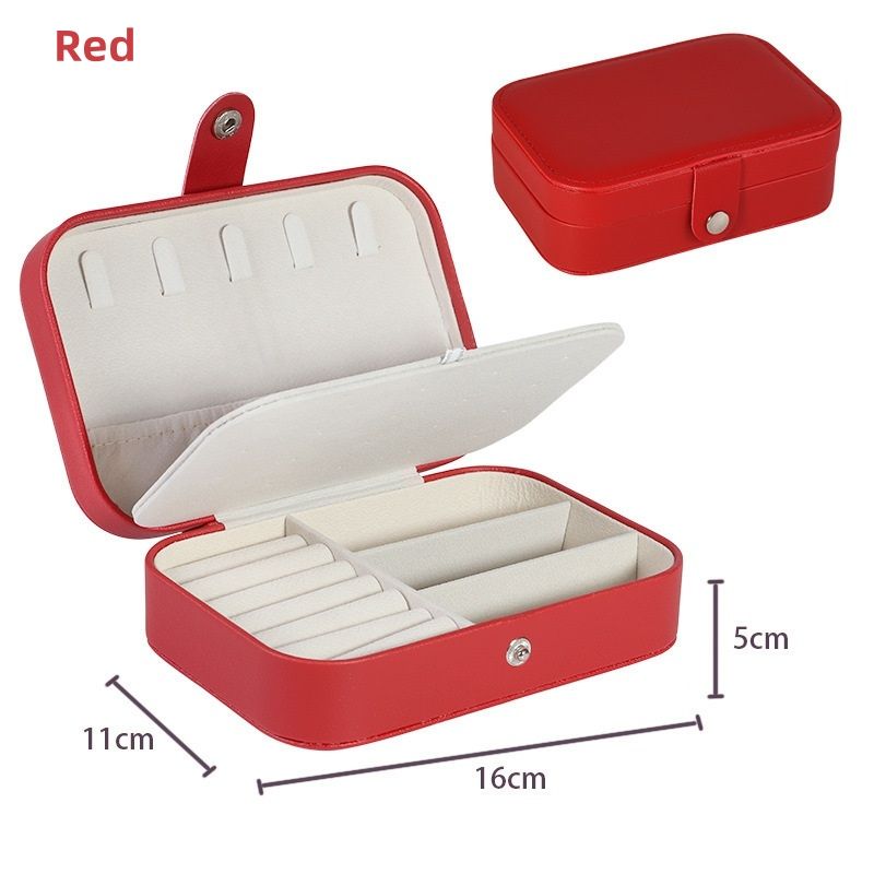 Portable jewelry storage box, including necklaces, rings, earrings, double-layer household jewelry box，Aesthetic Home Decor for Bedroom, Bathroom & Kitchen