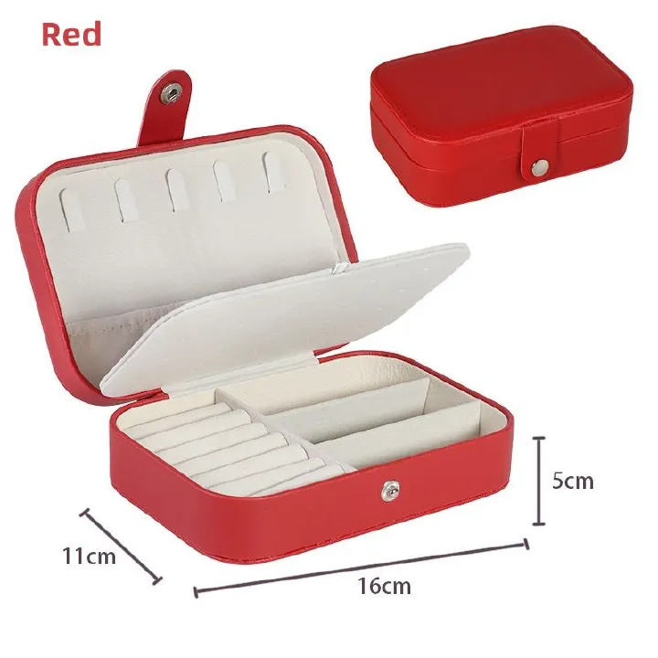 Portable jewelry storage box, including necklaces, rings, earrings, double-layer household jewelry box，Aesthetic Home Decor for Bedroom, Bathroom & Kitchen