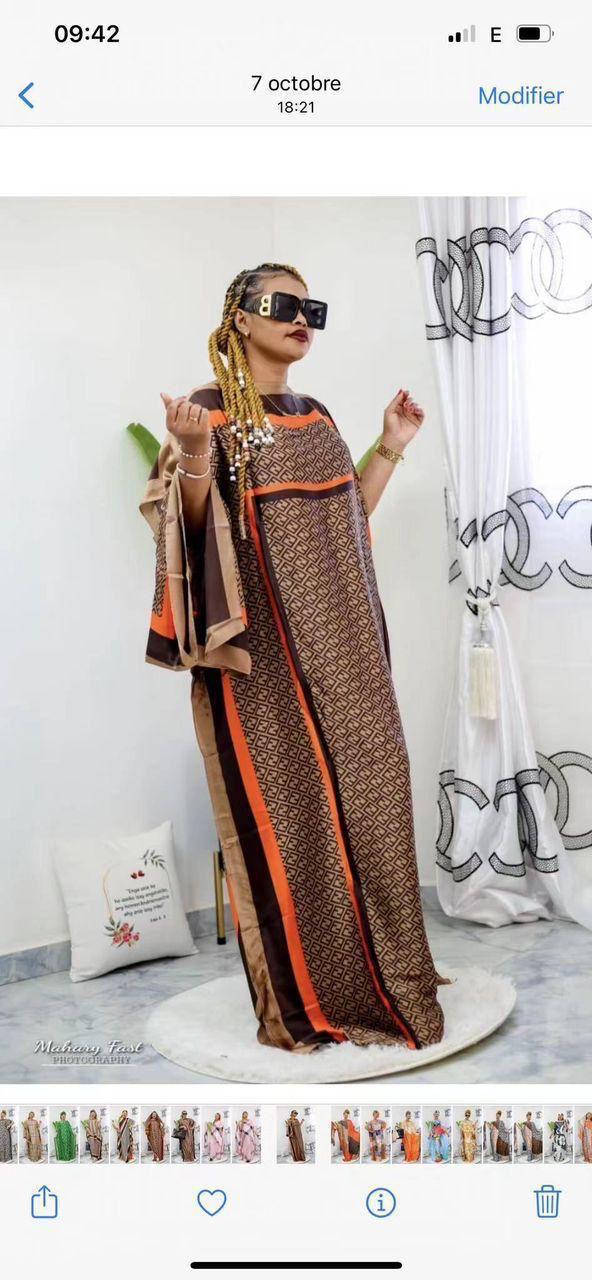Ladies Silk Dera Dress – Elegant & Comfortable With Head Wrap/Scarf