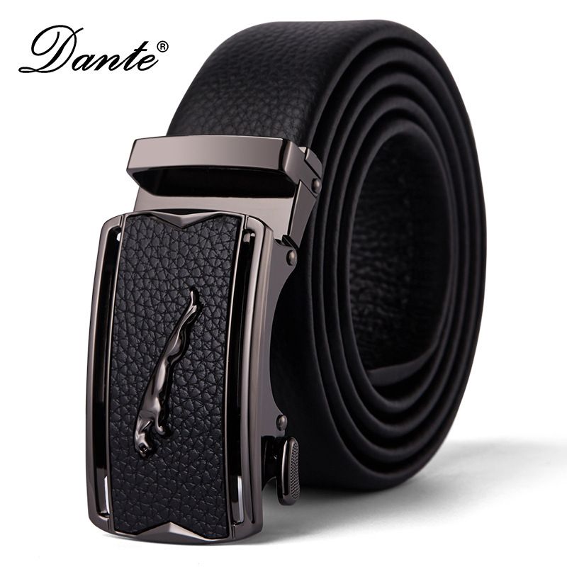 Men's Leather Belt Automatic Buckle Belt, Cowhide Belt, Simple and Versatile Belt Simple Fashion Belts