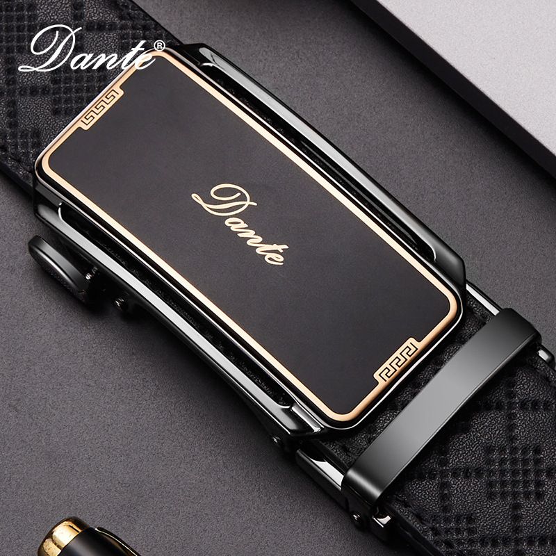 Wholesale Automatic Genuine Cowhide Leather Belts for Men Custom Logo Length Business for Buckle with Black Crocodile Design Belts