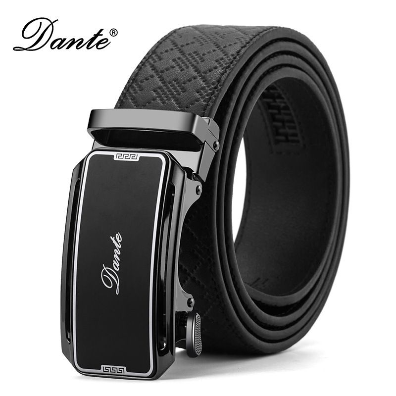 Wholesale Automatic Genuine Cowhide Leather Belts for Men Custom Logo Length Business for Buckle with Black Crocodile Design Belts
