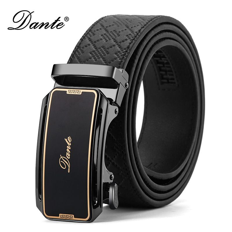 Wholesale Automatic Genuine Cowhide Leather Belts for Men Custom Logo Length Business for Buckle with Black Crocodile Design Belts