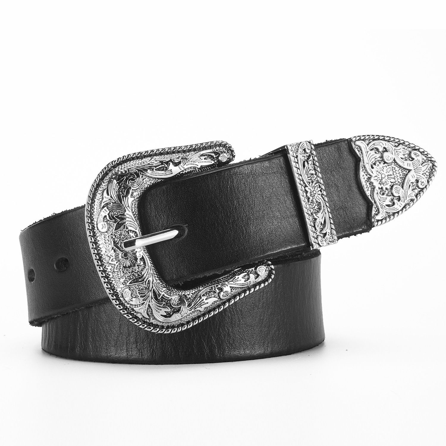 Pin   Buckle   Belt High Quality Belt Washed  Men's Casual Synthetic Leather Belt with Automatic Alloy Buckle Factory Hot-Selling Fashion Design Belt