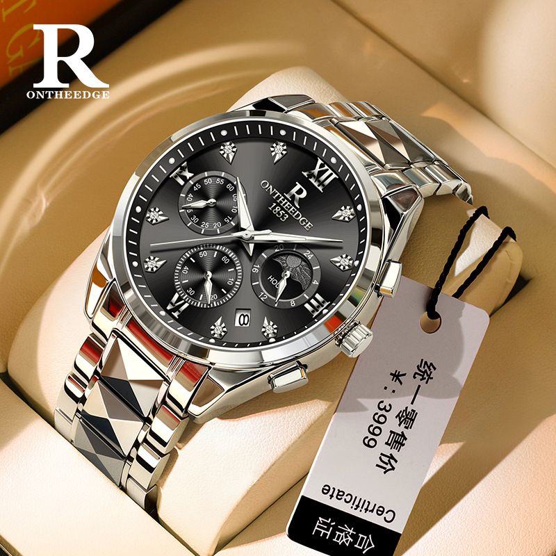 Fashion Date Chronograph Wrist Quartz Watch for Men Wholesale Stainless Steel Band Luminous Sport Men watches Quartz Watches