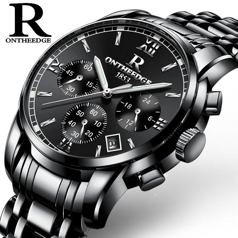 Popular Men Quartz Watch Perfect Stainless Steel Band Water Proof Chronograph Calendar Low  Men watches Quartz Watches