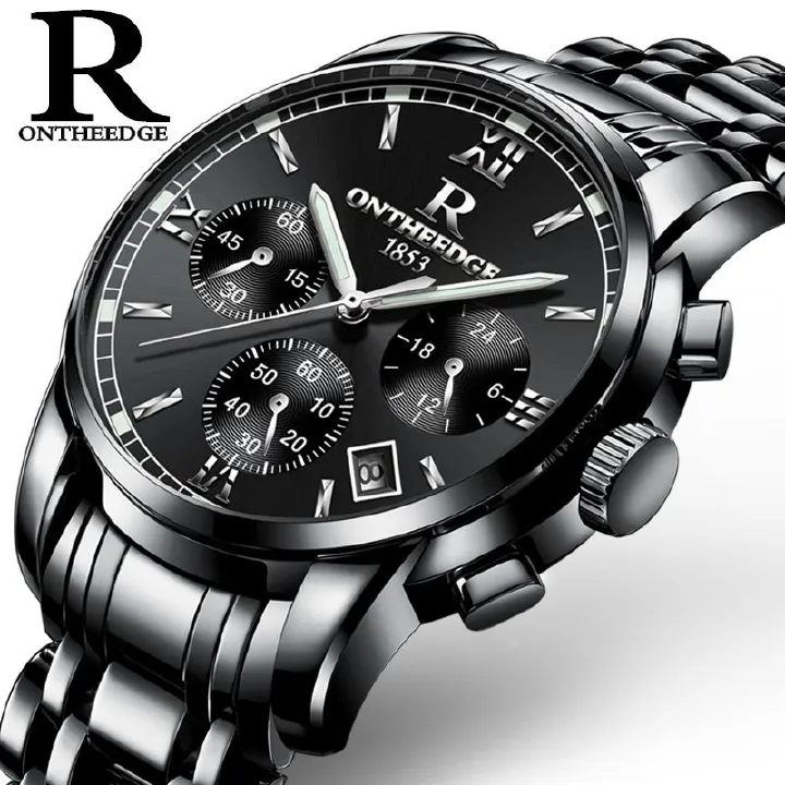 Popular Men Quartz Watch Perfect Stainless Steel Band Water Proof Chronograph Calendar Low  Men watches Quartz Watches
