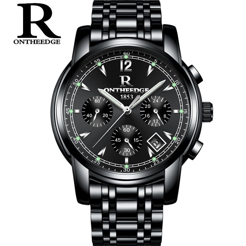 Popular Men Quartz Watch Perfect Stainless Steel Band Water Proof Chronograph Calendar Low  Men watches Quartz Watches