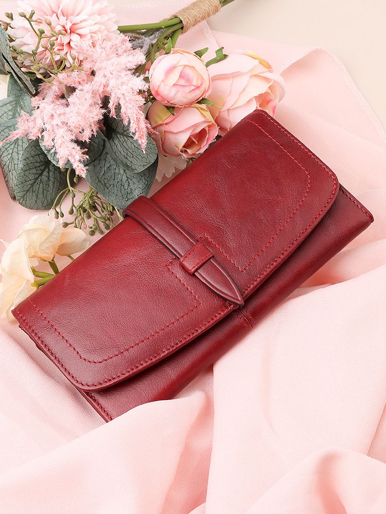 Modern Stylish RFID Blocking Ladies Purse Minimalist Clutch Women Wallet Wallets Holders