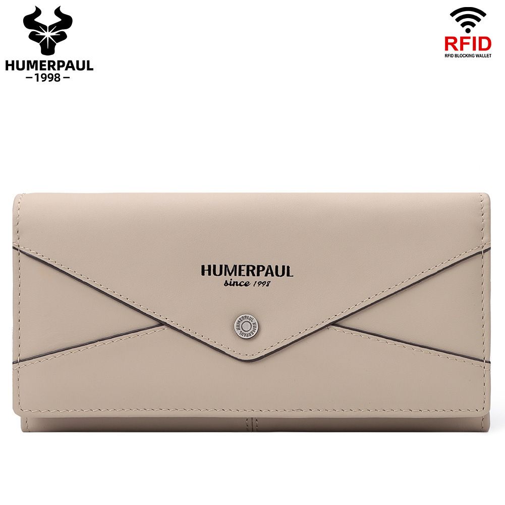 HUMERPAUL Women Clutch Wallet Large Capacity RFID Card Holder Purse with Phone Pocket Fashion Female Handbag Women's Bags  Wallets Holders