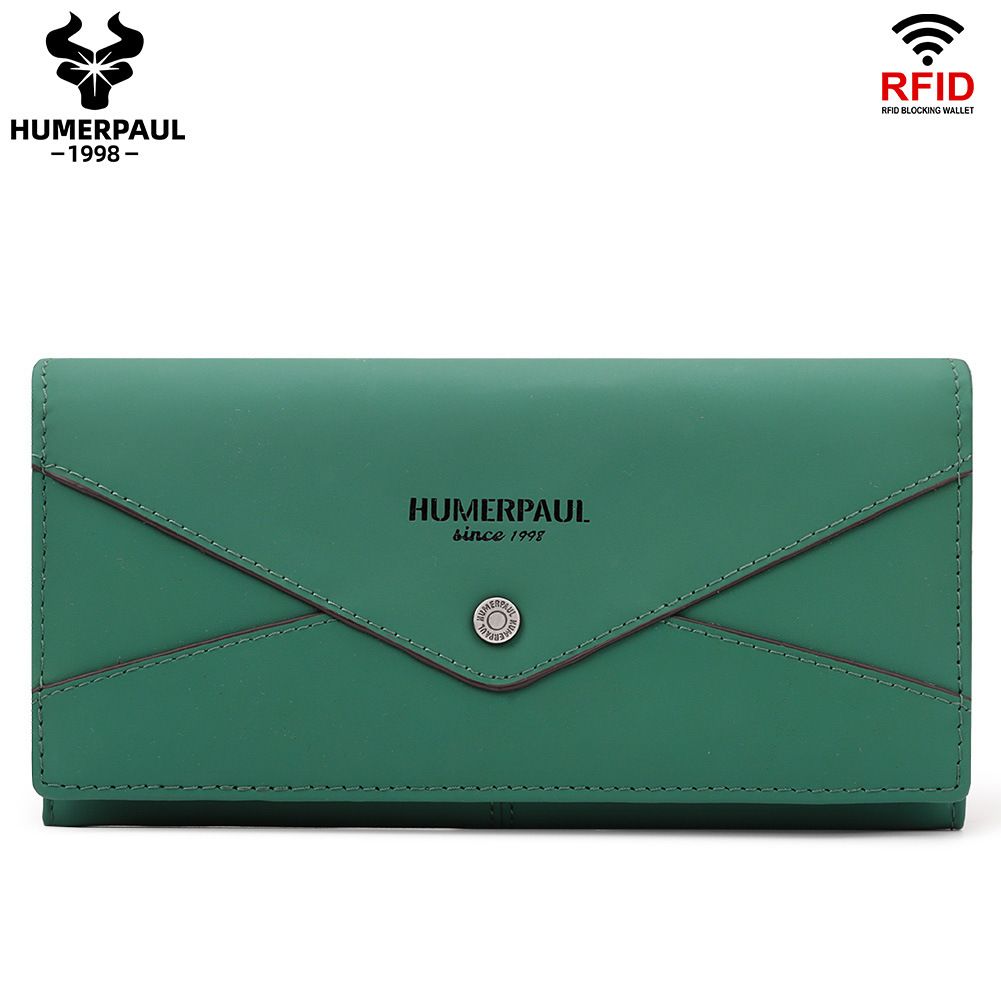 HUMERPAUL Women Clutch Wallet Large Capacity RFID Card Holder Purse with Phone Pocket Fashion Female Handbag Women's Bags  Wallets Holders