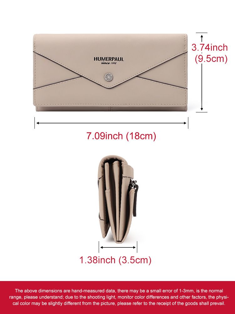 HUMERPAUL Women Clutch Wallet Large Capacity RFID Card Holder Purse with Phone Pocket Fashion Female Handbag Women's Bags  Wallets Holders