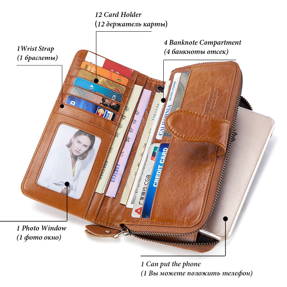 HUMERPAL  Female Zipper Wallets Women Luxury Brand Coin Purse Long Woman Wallets Clutch Luxury Wallet Women's Bags Wallets Holders