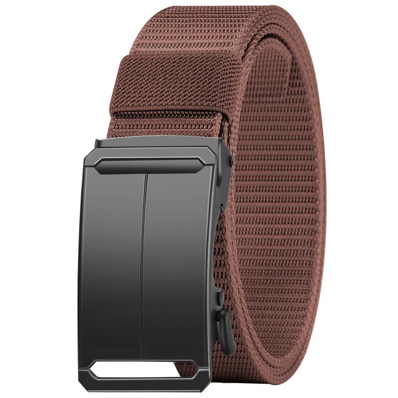 New men's outdoor tactical belt elastic nylon belt men's elastic adjustable automatic buckle.