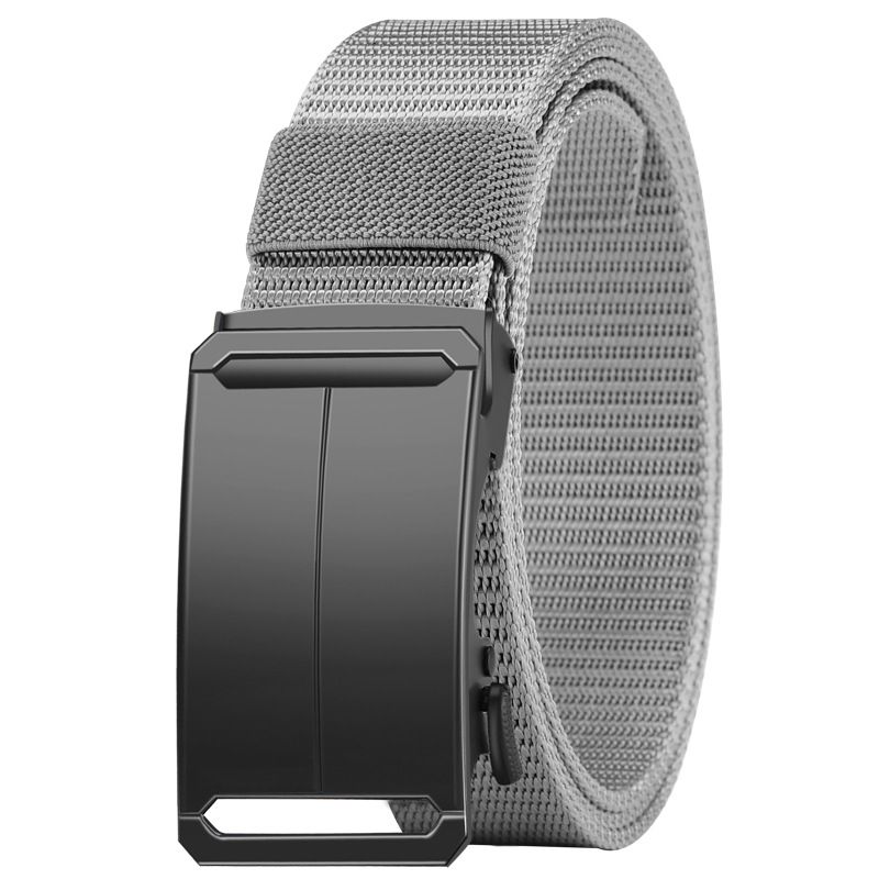 New men's outdoor tactical belt elastic nylon belt men's elastic adjustable automatic buckle.