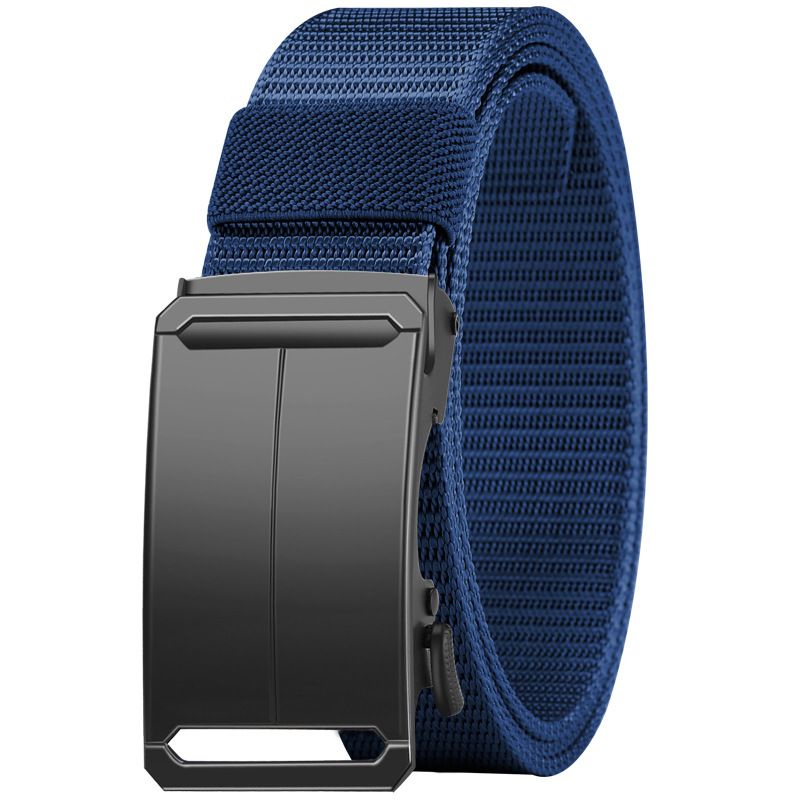 New men's outdoor tactical belt elastic nylon belt men's elastic adjustable automatic buckle.