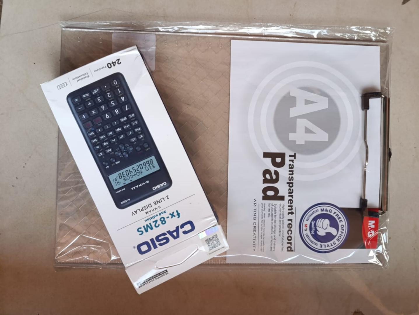 2nd edition calculator + transparent clipboard