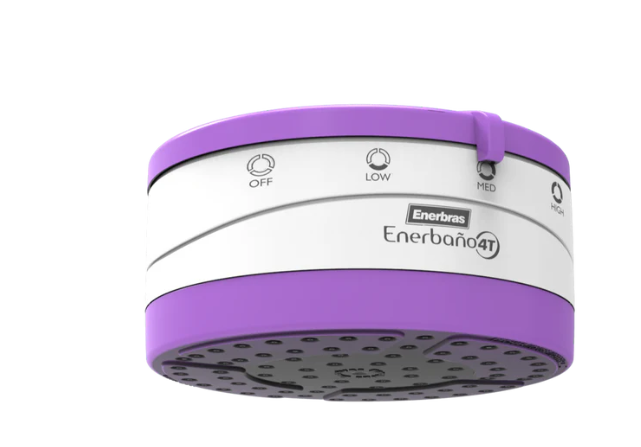 Enershower Enerbras 4T Instant Electric Shower 6800W–8092W, 220–240V AC 50/60Hz, Powerful Hot Water for Salty Borehole and Normal Water, Safe Energy Saving Bathroom Heater