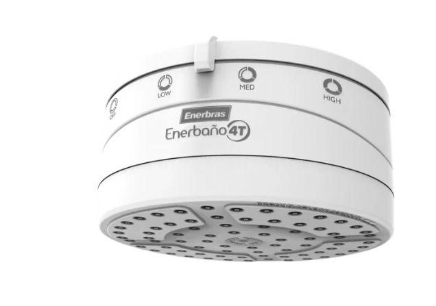 Enershower Enerbras 4T Instant Electric Shower 6800W–8092W, 220–240V AC 50/60Hz, Powerful Hot Water for Salty Borehole and Normal Water, Safe Energy Saving Bathroom Heater