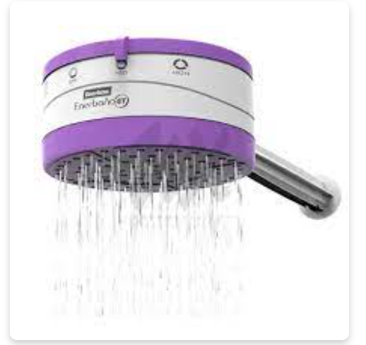 Enershower Enerbras 4T Instant Electric Shower 6800W–8092W, 220–240V AC 50/60Hz, Powerful Hot Water for Salty Borehole and Normal Water, Safe Energy Saving Bathroom Heater