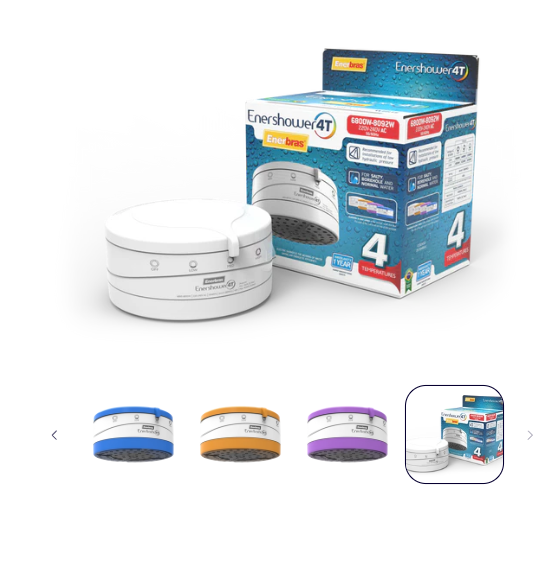 Enershower Enerbras 4T Instant Electric Shower 6800W–8092W, 220–240V AC 50/60Hz, Powerful Hot Water for Salty Borehole and Normal Water, Safe Energy Saving Bathroom Heater