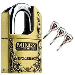 Mindy Secure Padlock Size - Large 70mm- Goldish Brown