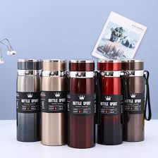 Bottle Sport Premium Stainless Steel Vacuum Flask/Thermos - Double-Wall Insulated, Unbreakable, 1L Size, Keeps Drinks Hot/Cold for 12+ Hours, Portable Made of SUS 304 Stainless steel