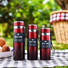 Bottle Sport Premium Stainless Steel Vacuum Flask/Thermos - Double-Wall Insulated, Unbreakable, 1L Size, Keeps Drinks Hot/Cold for 12+ Hours, Portable Made of SUS 304 Stainless steel