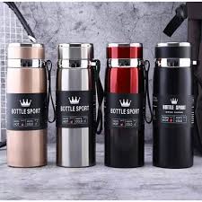 Bottle Sport Premium Stainless Steel Vacuum Flask/Thermos - Double-Wall Insulated, Unbreakable, 1L Size, Keeps Drinks Hot/Cold for 12+ Hours, Portable Made of SUS 304 Stainless steel
