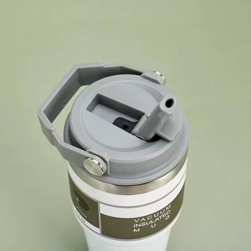 900ml Thermal Water Bottle Large With Straw Stainless Steel Thermos Bottle Cold And Hot Water Bottle Thermos Cup