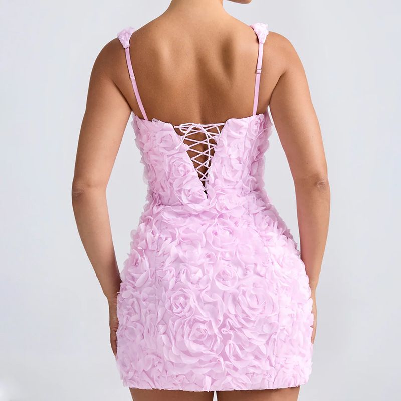New European and American sexy square collar flower slim fit sexy fashion sleeveless strap suspender jumpsuit short skirt