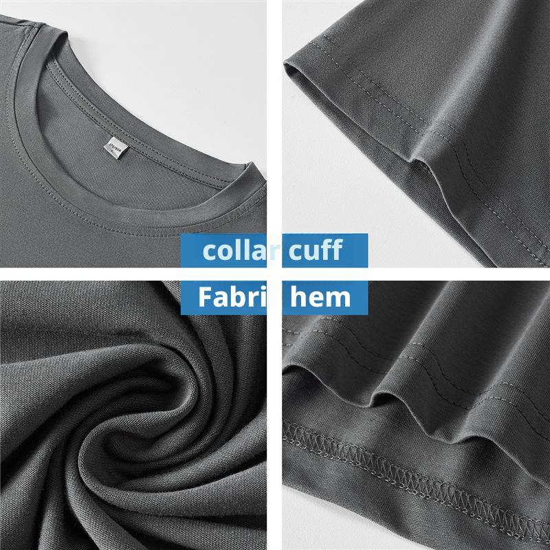 Ice silk short sleeved T-shirt for men in summer, cool and silky, men's mulberry silk clothes, Korean version loose thin half sleeved men's T-shirt