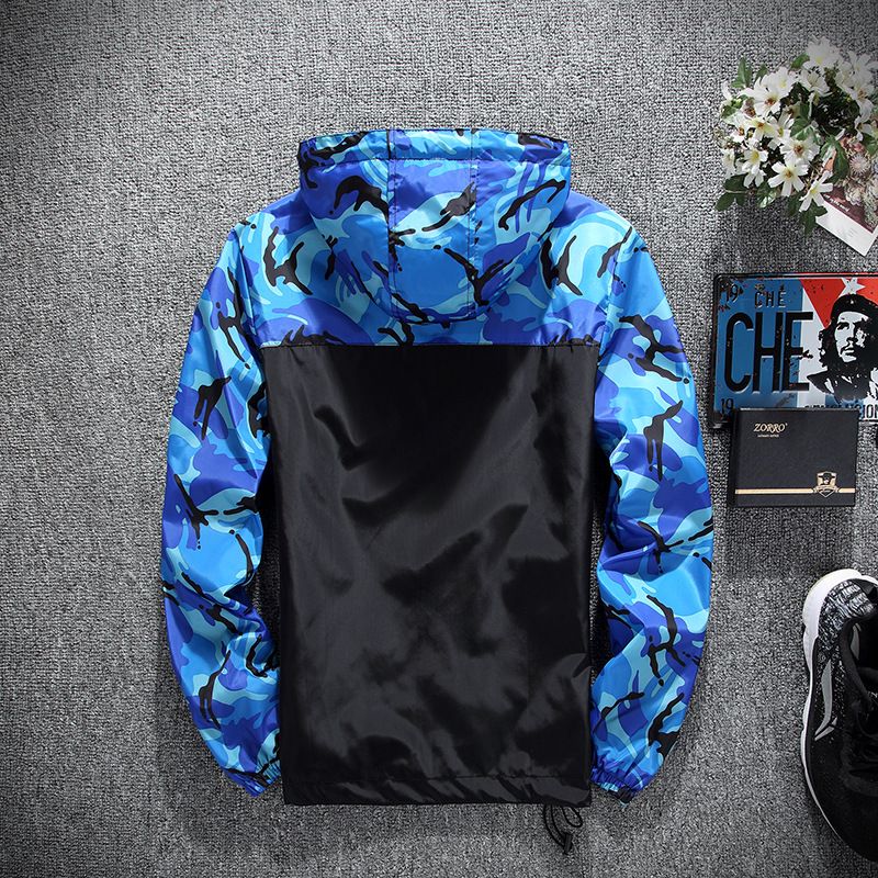 Men's jacket, new men's casual couple outdoor camouflage, jacket, Korean version slim fit, outerwear jacket, trendy
