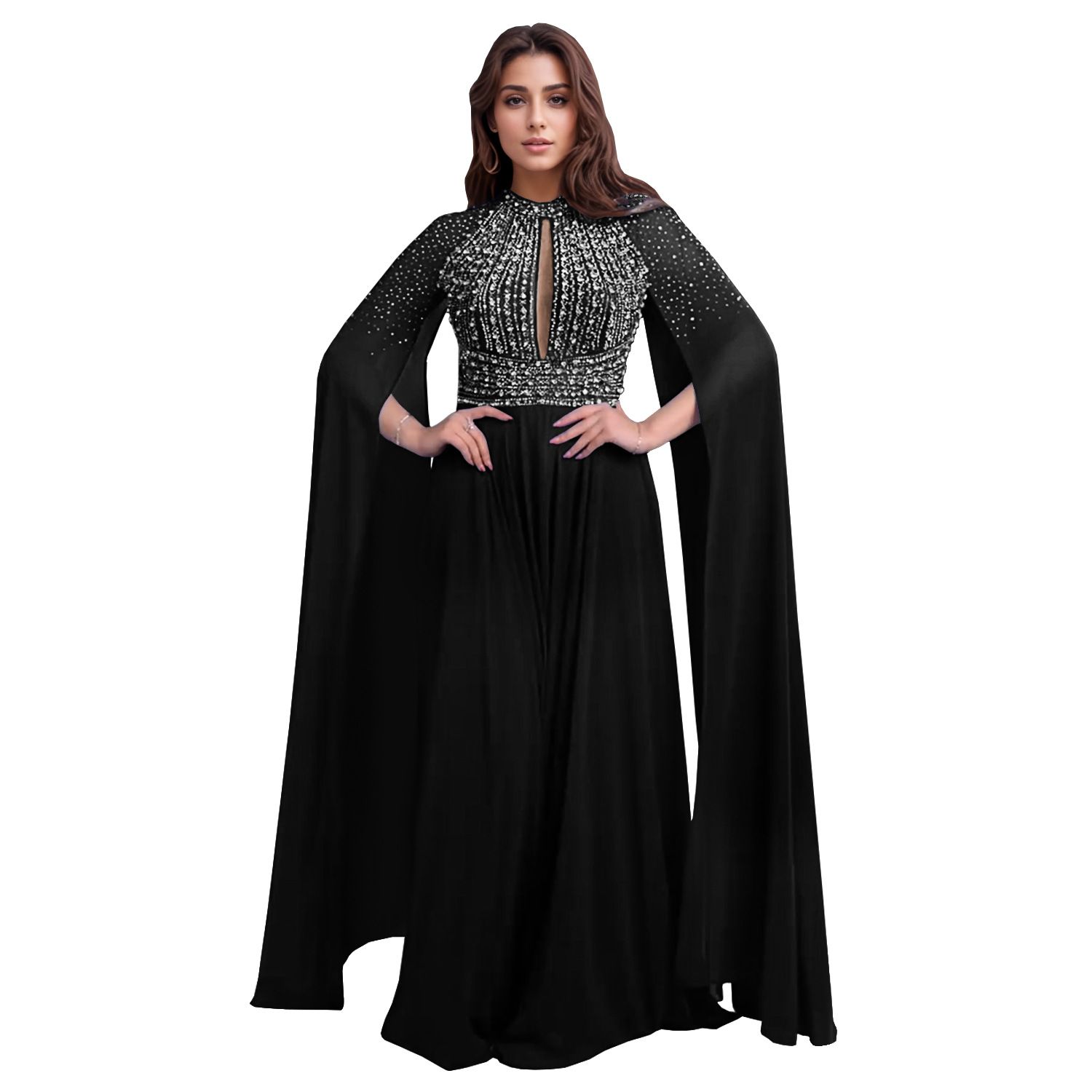 AliExpress, Amazon, European and American Fashion Women's Dress, Style, Hot Diamond Sexy Long Dress, Banquet Dress,long dress,