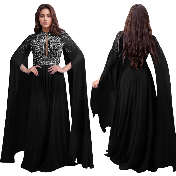 AliExpress, Amazon, European and American Fashion Women's Dress, Style, Hot Diamond Sexy Long Dress, Banquet Dress,long dress,