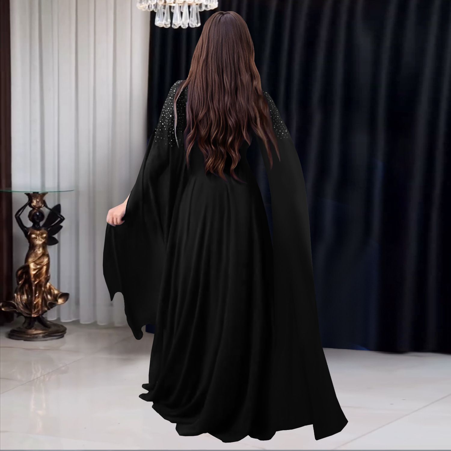 AliExpress, Amazon, European and American Fashion Women's Dress, Style, Hot Diamond Sexy Long Dress, Banquet Dress,long dress,