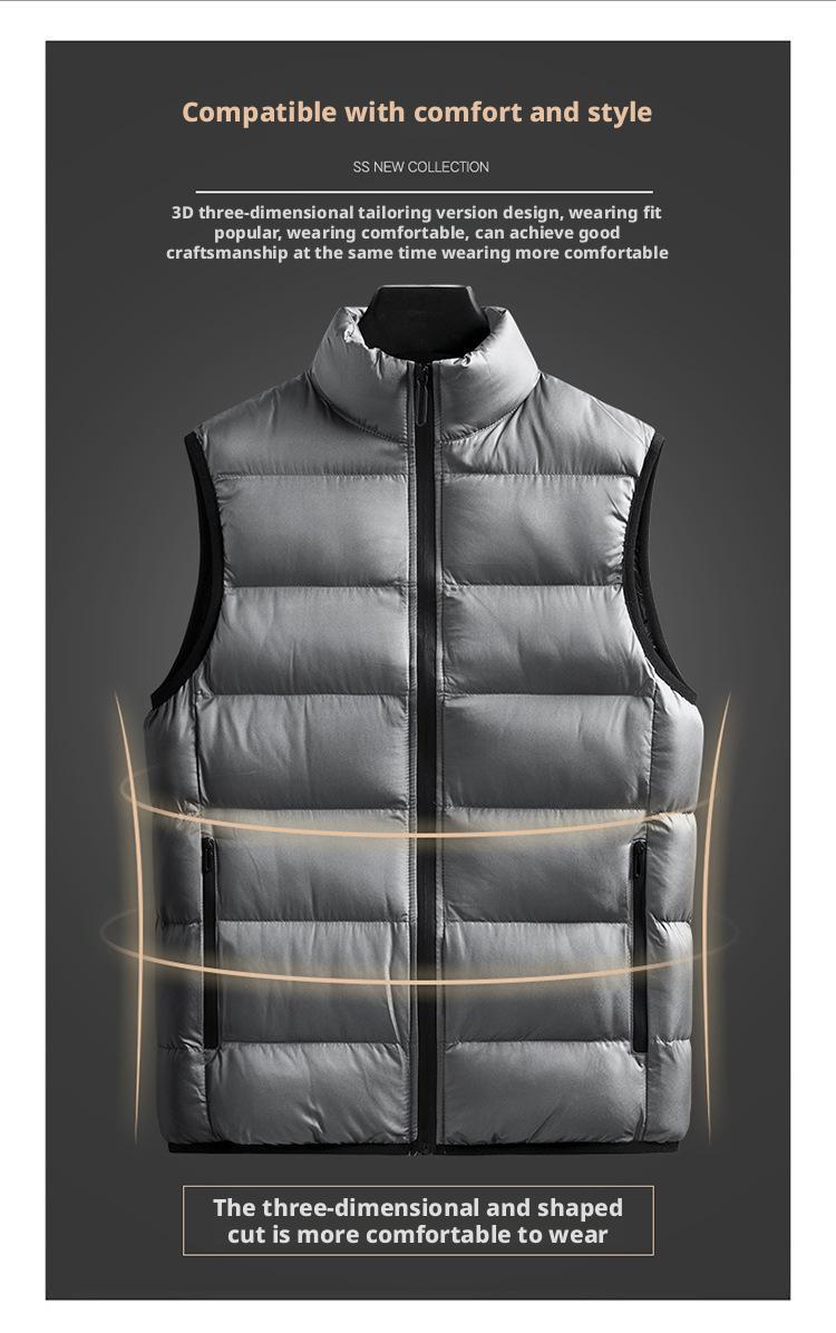 M to 6XL,High quality vest, thick cotton jacket for men, loose fit, waterproof, trendy, hot selling item on Amazon's independent website