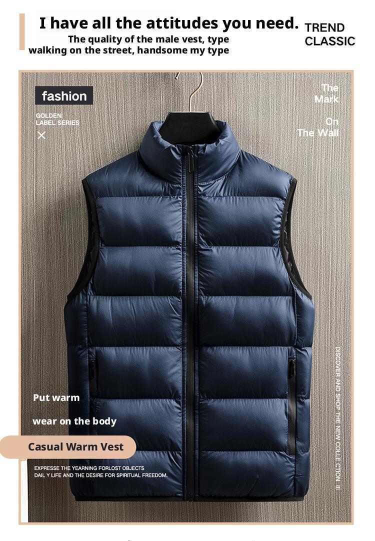 M to 6XL,High quality vest, thick cotton jacket for men, loose fit, waterproof, trendy, hot selling item on Amazon's independent website