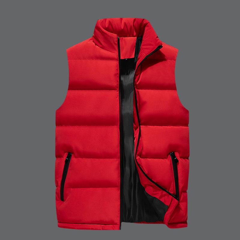 Men's vest, independent station hot item, cross-border, sports and leisure, stand up collar jacket, thick coat, worn outside