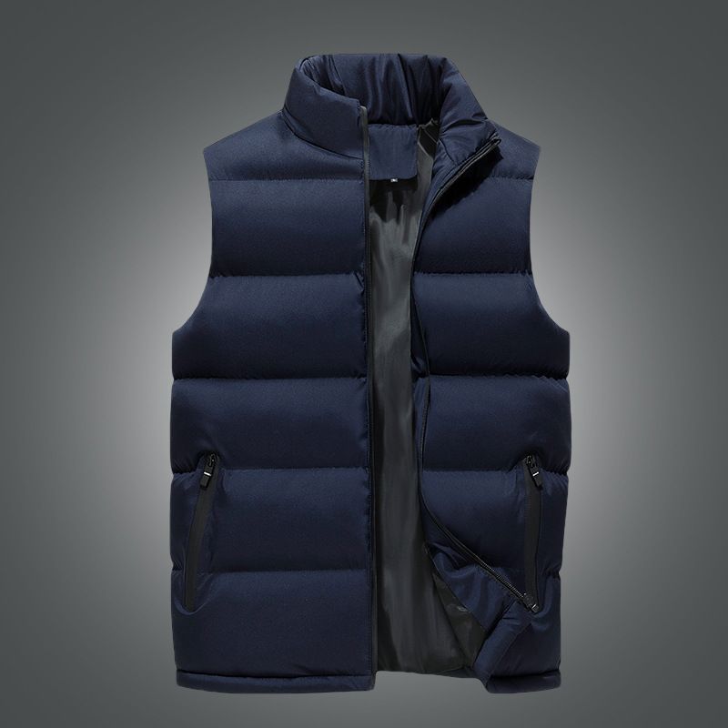 Men's vest, independent station hot item, cross-border, sports and leisure, stand up collar jacket, thick coat, worn outside