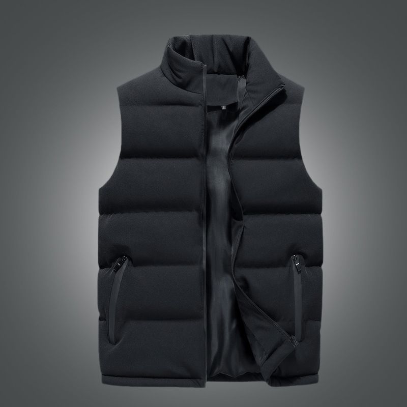 Men's vest, independent station hot item, cross-border, sports and leisure, stand up collar jacket, thick coat, worn outside